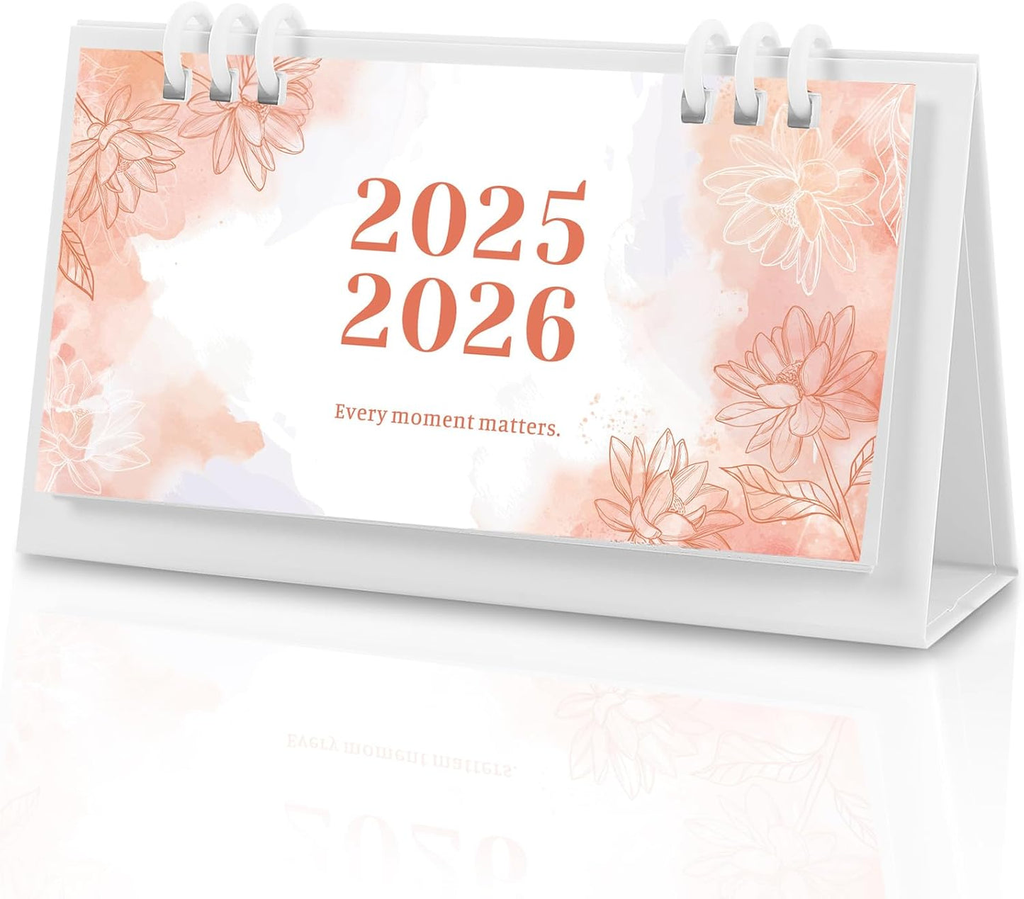 Small Desk Calendar 2026-2027, 6.3" x 3.1", 2026 Desk Calendar - Runs From January 2026 Until December 2027, 24 Months Mini Desktop Calendar for School, Home and Office Supplies